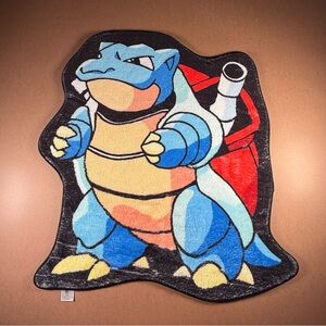 Blastoise Pokémon Soft Plush Rug Fuzzy Character Floor Mat New